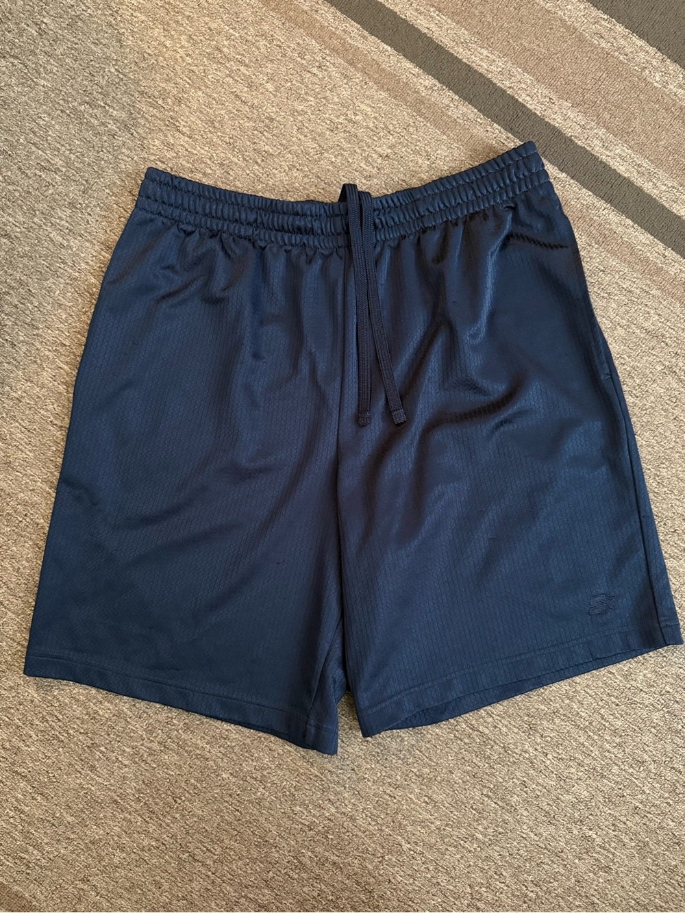 STARTER Navy Athletic Mesh Shorts